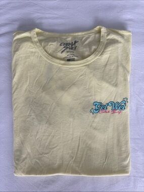 "Get Wet" Short Sleeve Tee - Light Yellow